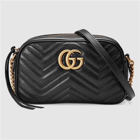 gucci gg marmont matelassé medium shoulder bag|gucci marmont bag small black.